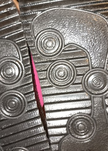 Diğer Kız Çocuk Pembe Baskılı Tokalı Terlik
