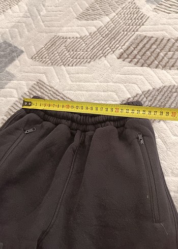 11-12 Yaş Beden siyah Renk Fermuarlı Siyah Erkek Eşofman Altı
