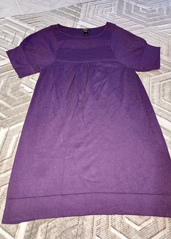 Mor Salaş Hamile Midi Tunik