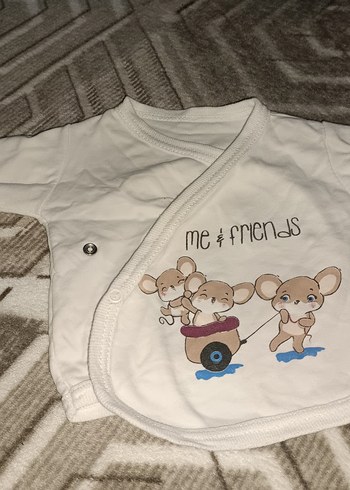 Bebek Erkek Uzun Kollu Beyaz Pamuklu Body - Görsel 2