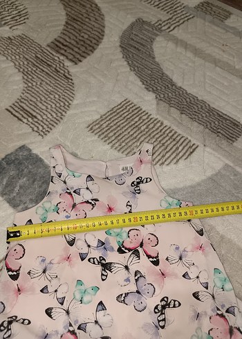 5 Yaş Beden çeşitli Renk Kelebek Desenli Kız Çocuk Fırfırlı Elbise