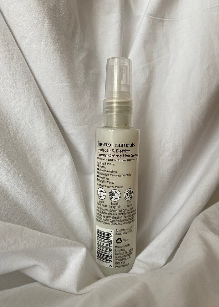 inecto naturals saç serumu hindistan cevizi yağlı - Görsel 2