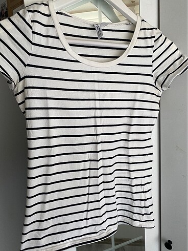 H&M Çizgili Basic Bluz