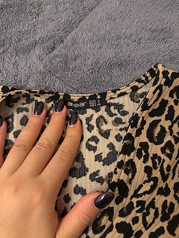 s Beden Leopar crop üst