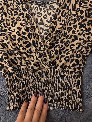 Diğer Leopar crop üst