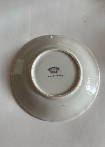 Nakışlı Beyaz Dekoratif Tabak - Görsel 2