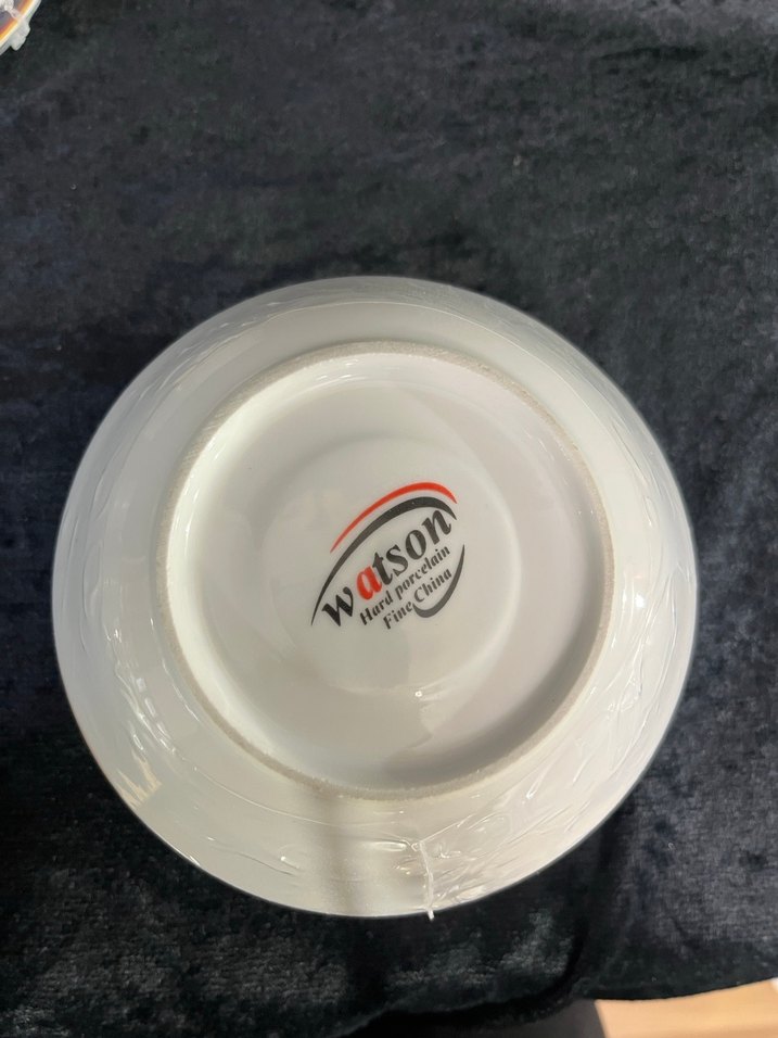 Çiçek Desenli Çok Renkli Porselen Tabaklar - Görsel 5