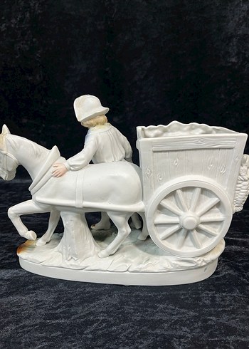 Atlı ve Çiçekli Araba Figürü - Görsel 3
