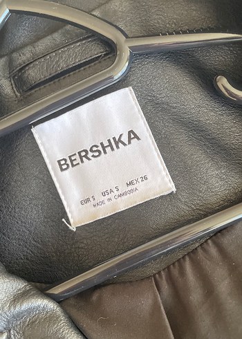 Kadın Siyah Biker Deri Ceket - Görsel 5