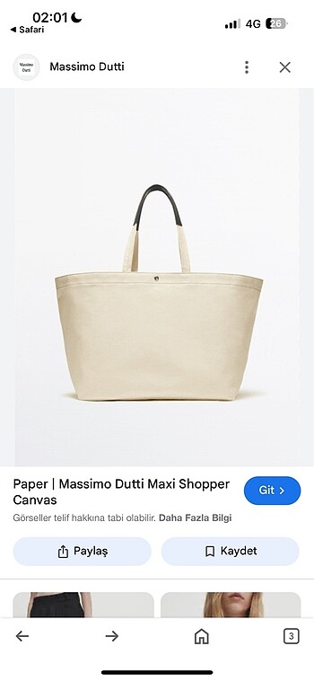 Massimo dutti çanta