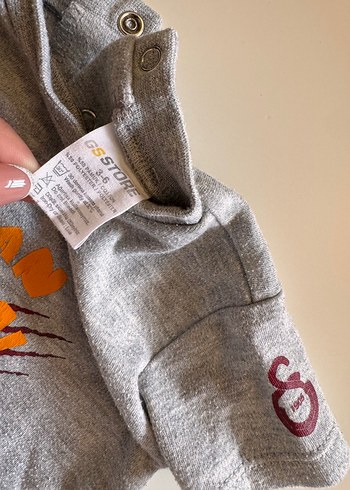 Galatasaray Gri Bebek Body Kısa Kollu - Görsel 5