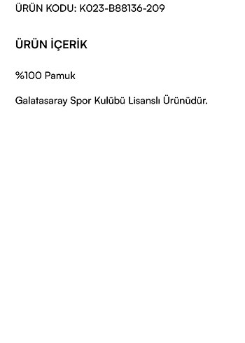 Galatasaray Metin Oktay Bebek Body - Görsel 2