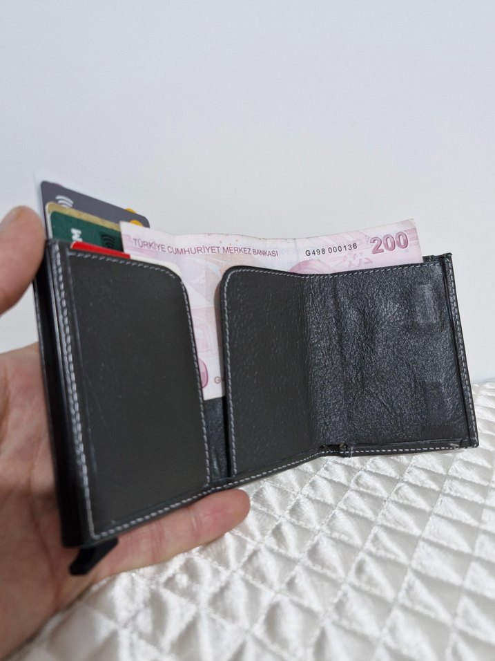 deri mekanizmali kartlık/ cüzdan - Görsel 4