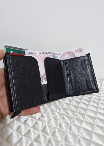 deri mekanizmali kartlık / Cüzdan - Görsel 4