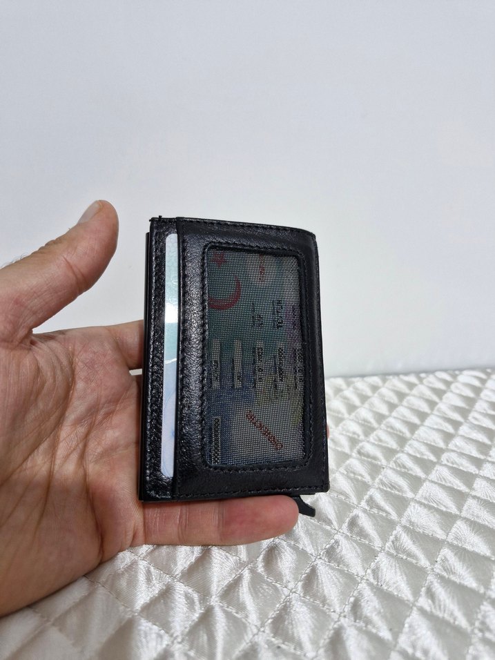 deri mekanizmali kartlık / cüzdan - Görsel 4