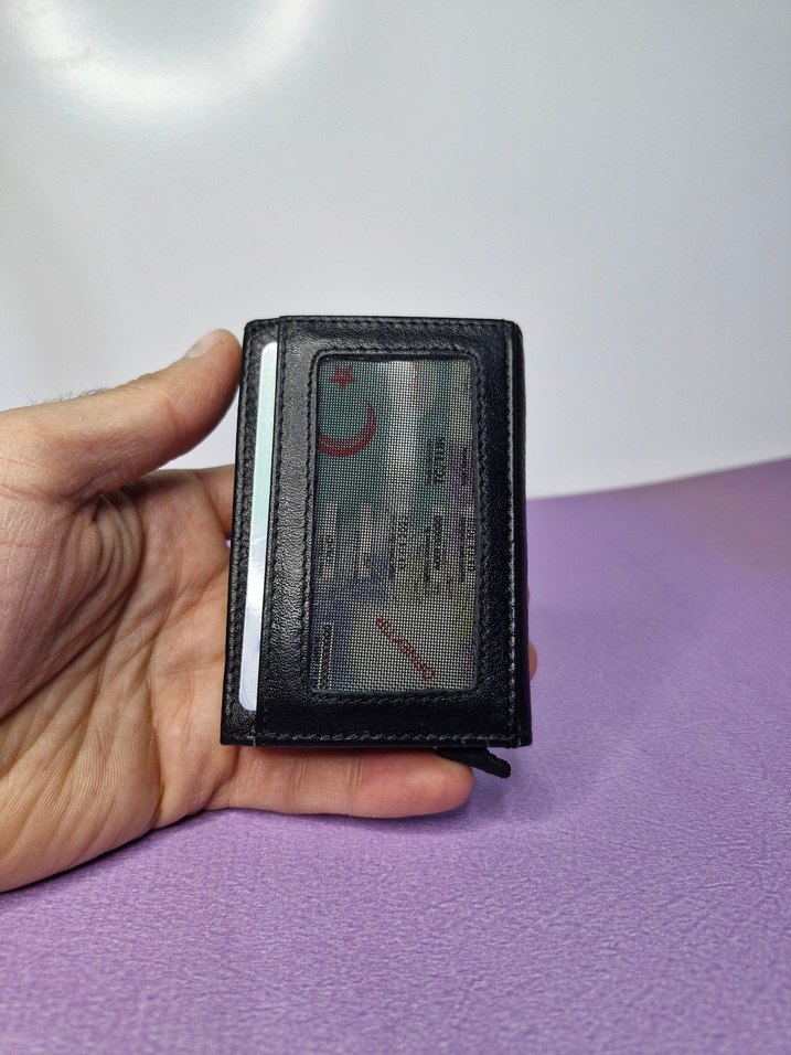 deri mekanizmali kartlık / cüzdan - Görsel 2