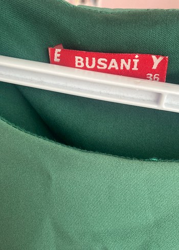 Vintage Yeşil Midi Elbise - Görsel 4