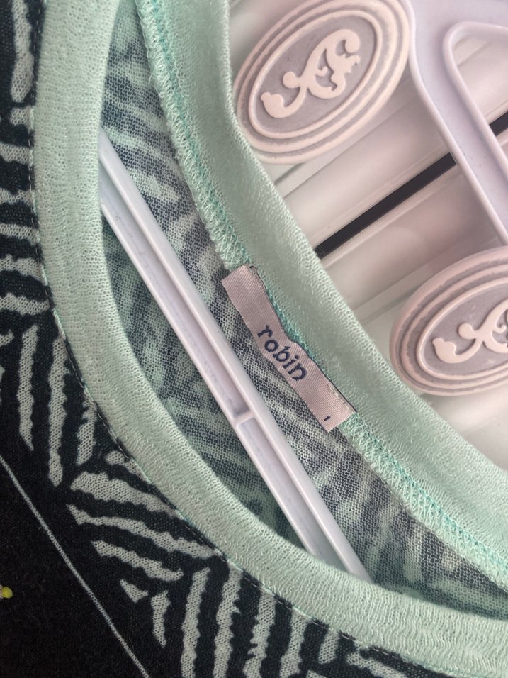 Kız Çocuk Yeşil Baskılı Kısa Kollu Tişört - Görsel 3