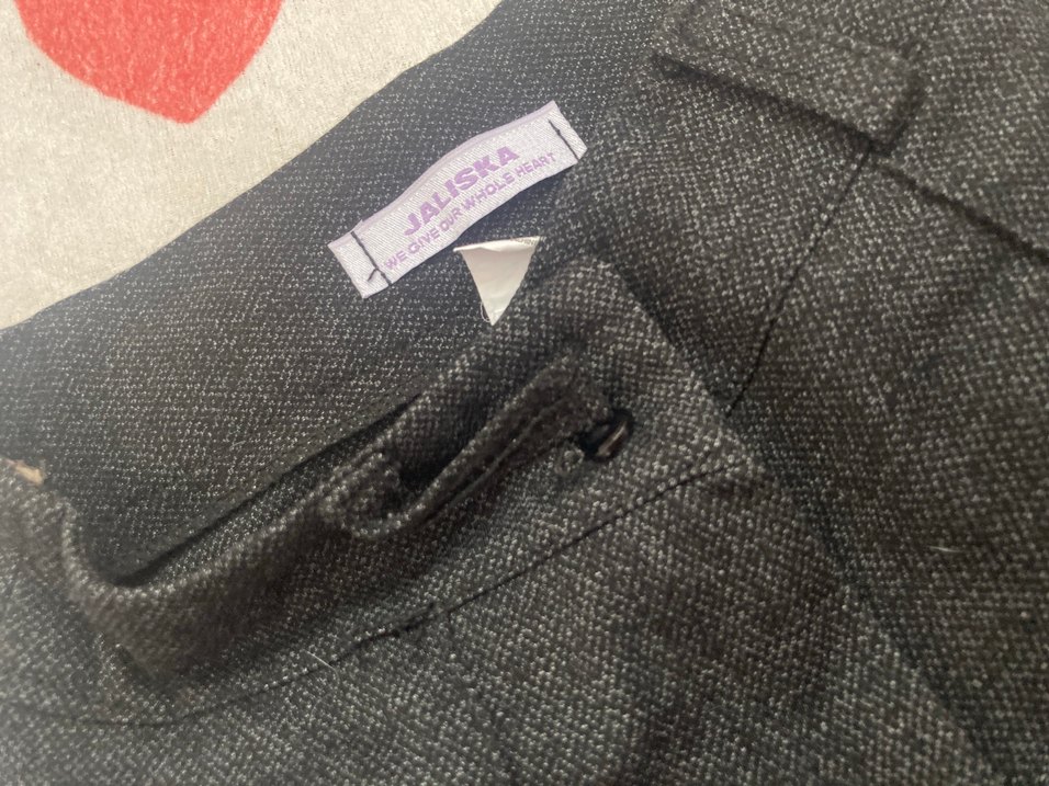 Gri Kadın Uzun Kumaş Pantolon - Görsel 3