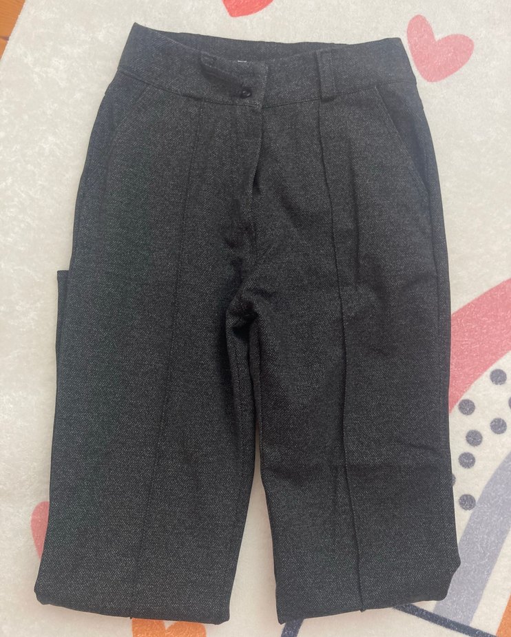 Gri Kadın Uzun Kumaş Pantolon - Görsel 2