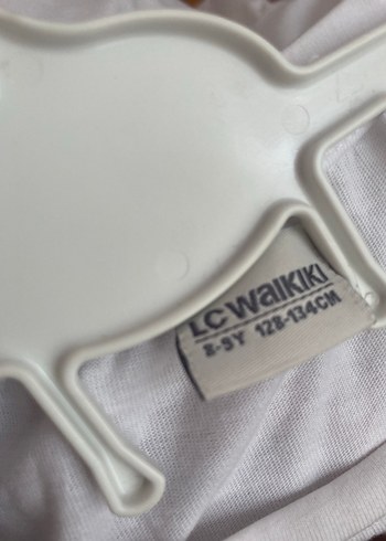 Beyaz Baskılı Kız Tişörtü, Pamuk, Kısa Kollu - Görsel 7