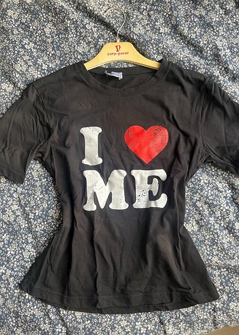 Siyah Kısa Kollu Kadın Tişört - Görsel 2