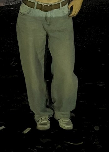 Mavi baggy jean - Görsel 2