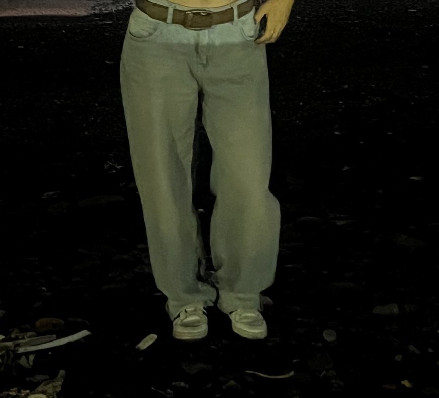 Mavi baggy jean - Görsel 2