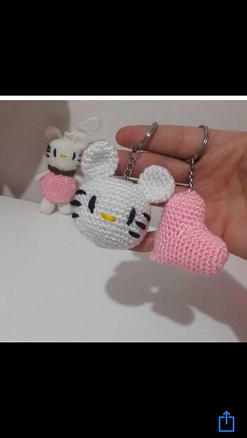Amigurumi anahtarlık çanta süsü