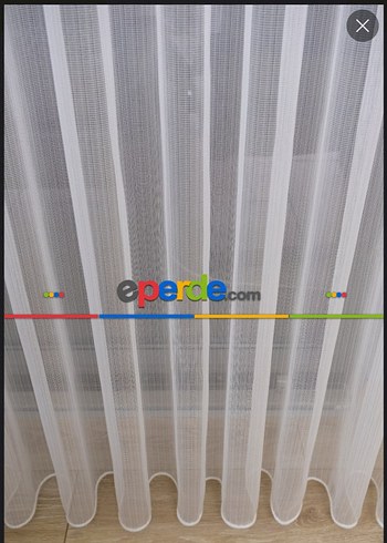 Beyaz Baskılı Modern Tül Perde - Görsel 6