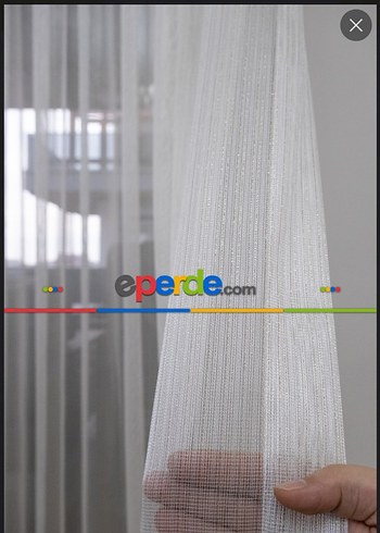 Beyaz Baskılı Modern Tül Perde - Görsel 2