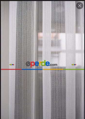 Beyaz Baskılı Modern Tül Perde - Görsel 7