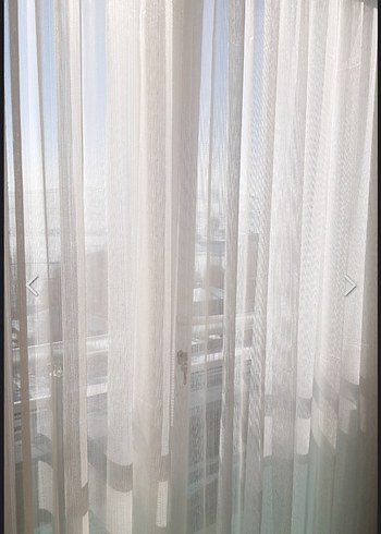 Beyaz Baskılı Modern Tül Perde - Görsel 4