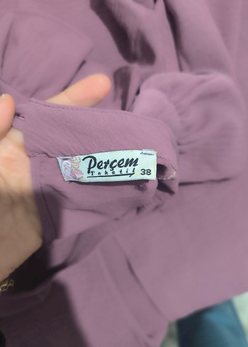 fırfırlı yakalı tunik+ pantolon - Görsel 3