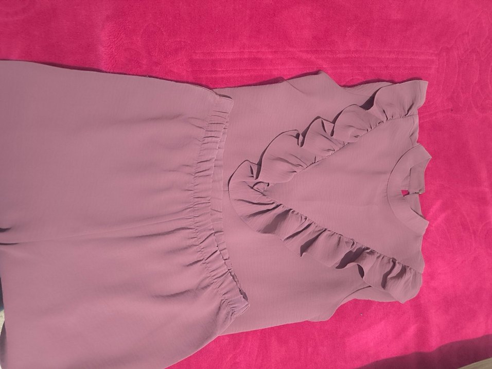 fırfırlı yakalı tunik+ pantolon - Görsel 2