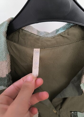 Haki yeşili gömlek  - Görsel 2