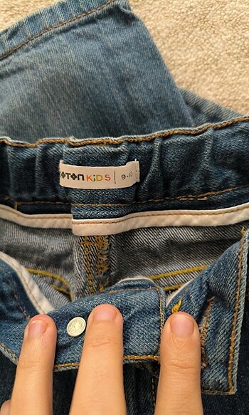 10 Yaş Beden mavi Renk Kot pantolon 