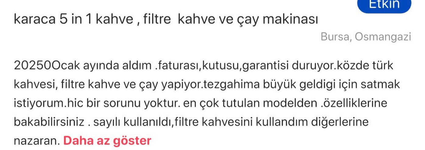 Siyah gri Hatır Plus Mod kahve makinesi - Görsel 5