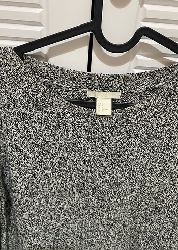 Gri Örgü Kadın Uzun Kollu Kazak - Görsel 2