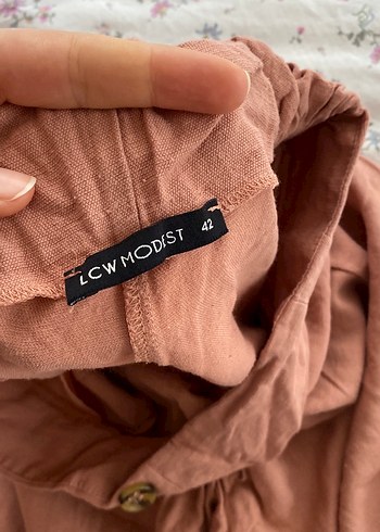 Kadın Bohem Tarz Bol Kesim Midi Keten Pantolon - Görsel 2