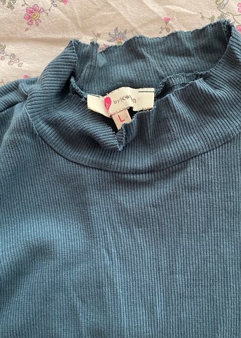 Uzun Kollu Lacivert Balıkçı Yaka Kadın Kazak - Görsel 2