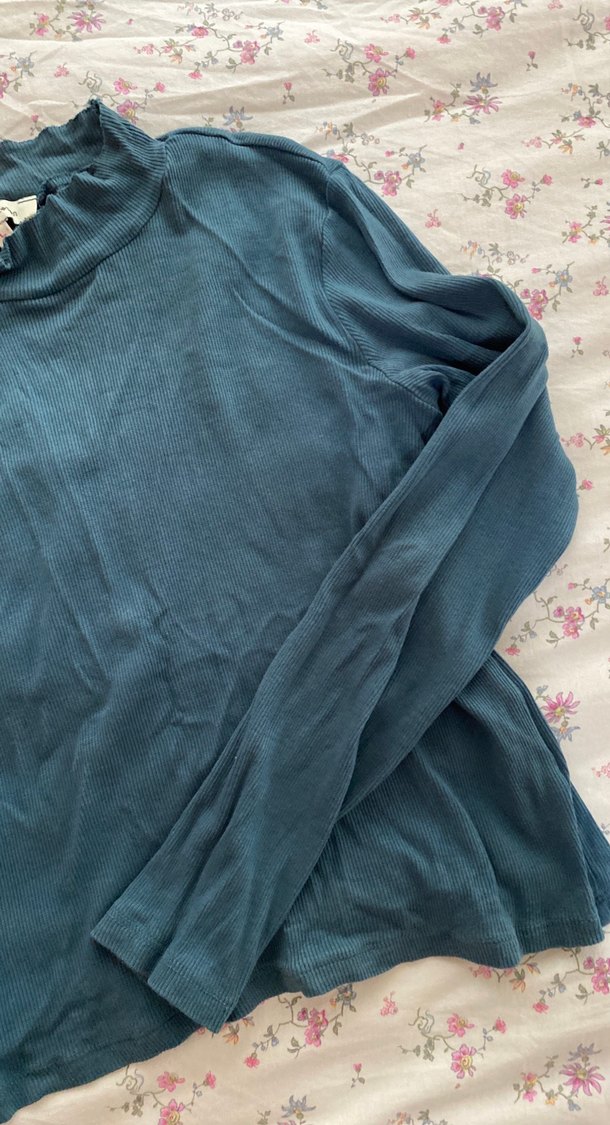 Uzun Kollu Lacivert Balıkçı Yaka Kadın Kazak - Görsel 3