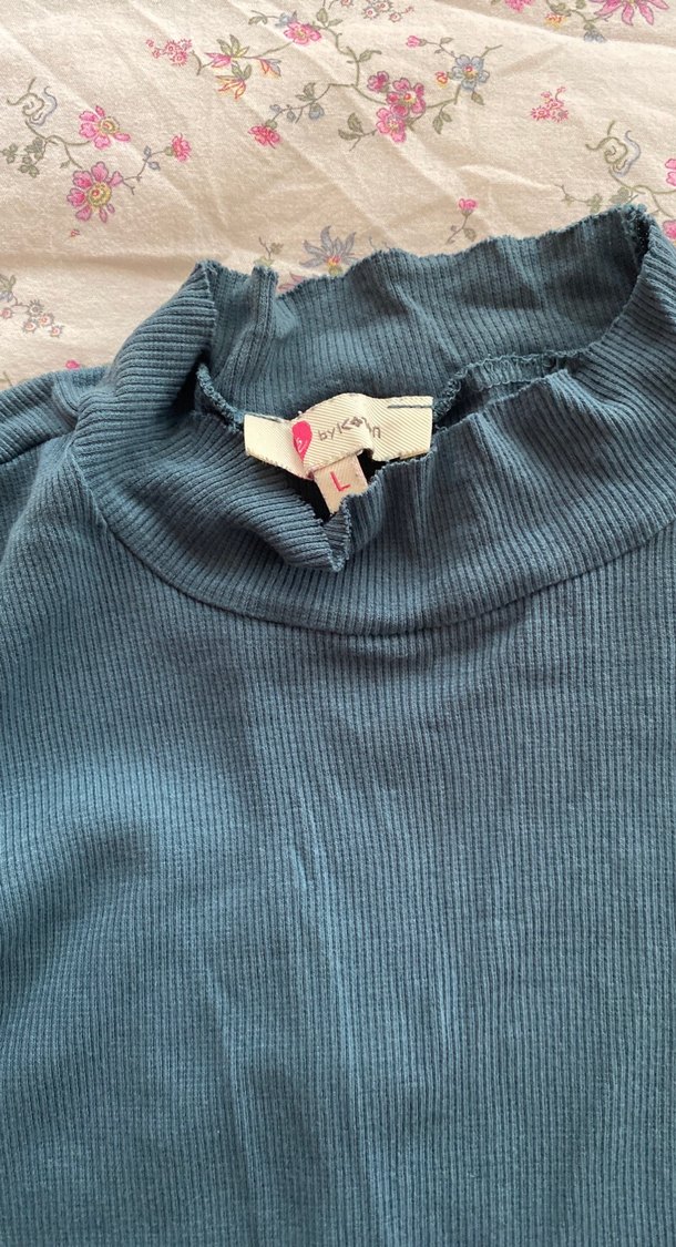 Uzun Kollu Lacivert Balıkçı Yaka Kadın Kazak - Görsel 2