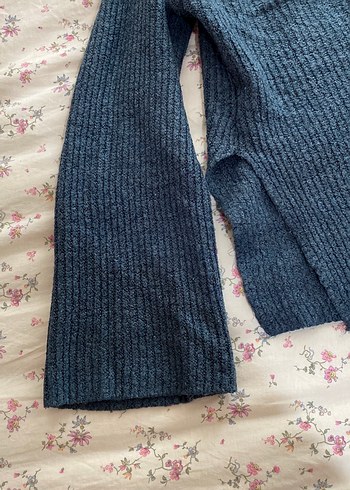 Gri Örgü Kadın Kazak - Görsel 2