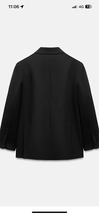 s Beden Zara siyah blazer ceket