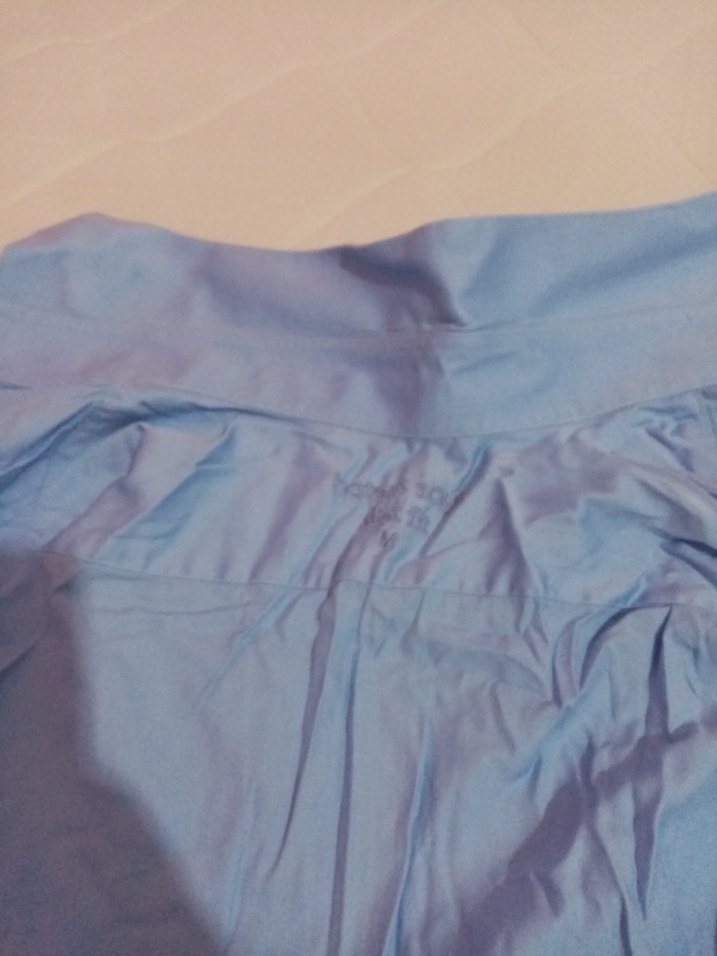 mavi Düğmeli uzun Kollu Gömlek - Görsel 3