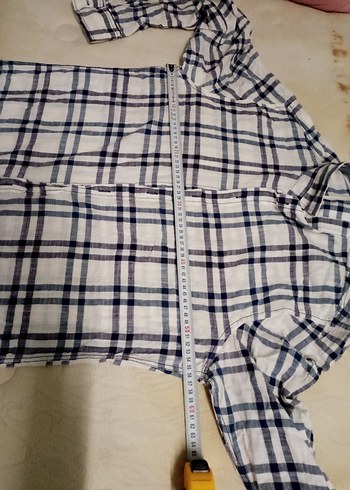 Erkek Beyaz uzun Kollu Keten Gömlek - Görsel 2