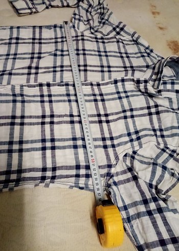 Erkek Beyaz uzun Kollu Keten Gömlek - Görsel 3