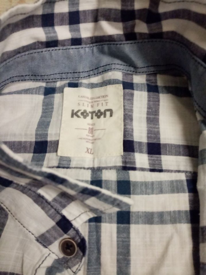 Erkek Beyaz uzun Kollu Keten Gömlek - Görsel 5