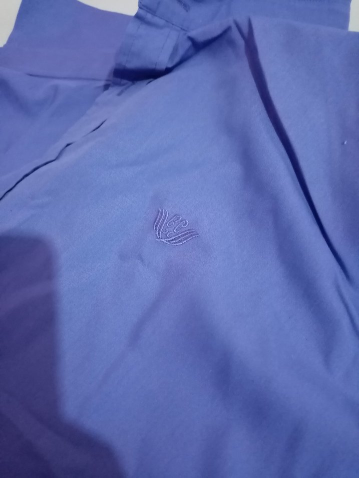 Mor Düğmeli Erkek Gömlek - Görsel 3